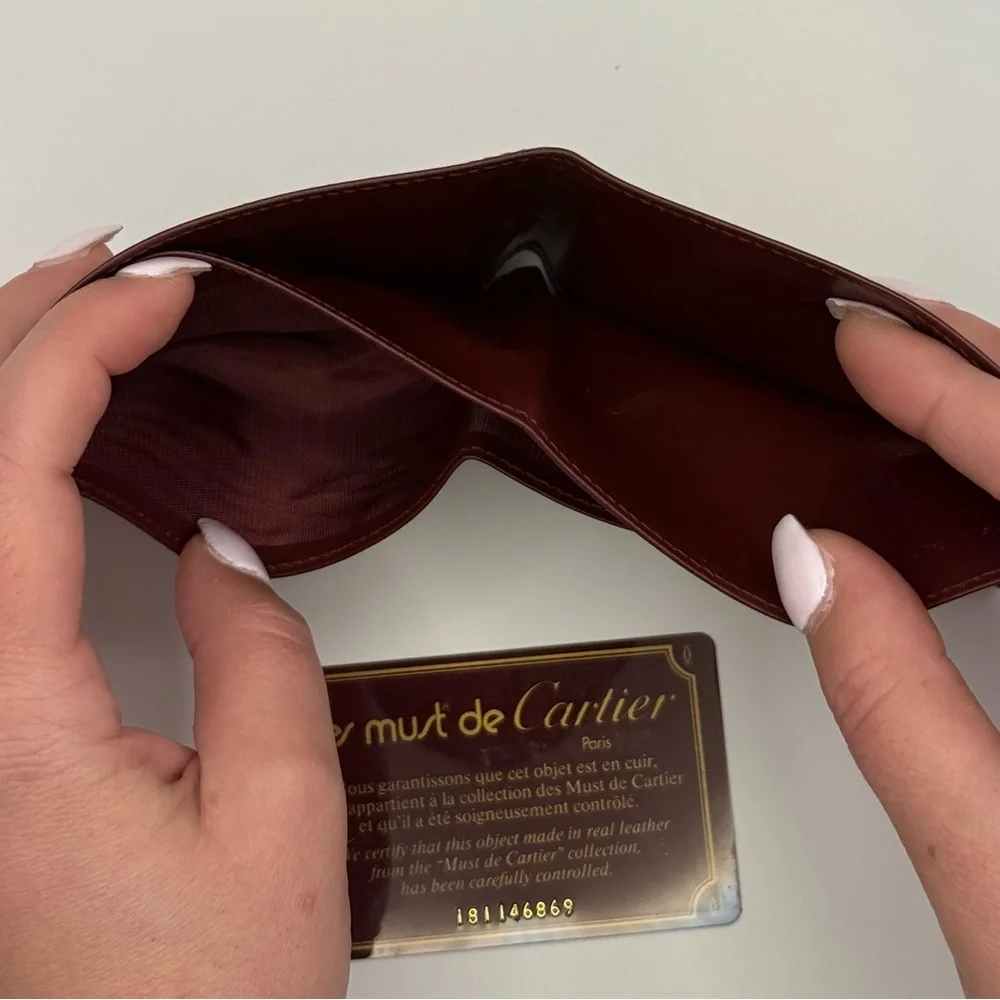 Must de Cartier leather bifold wallet